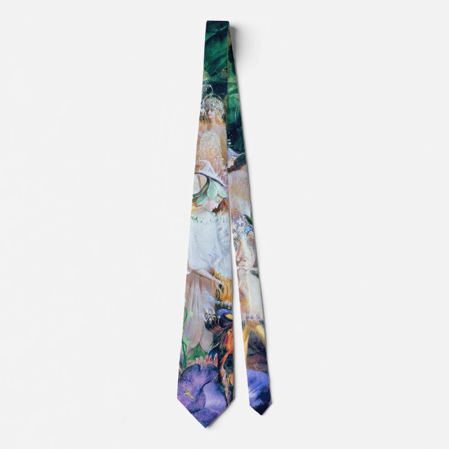 The Fairy's Funeral, John Anster Fitzgerald Neck Tie (Front)