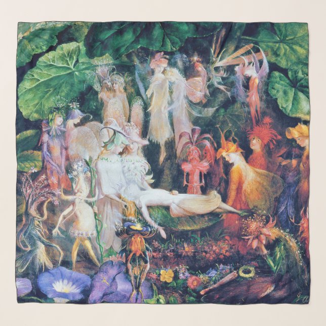 The Fairy's Funeral, John Anster Fitzgerald Scarf (Front)