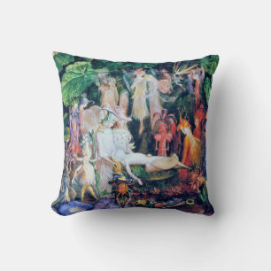 The Fairy's Funeral, John Anster Fitzgerald Throw Pillow