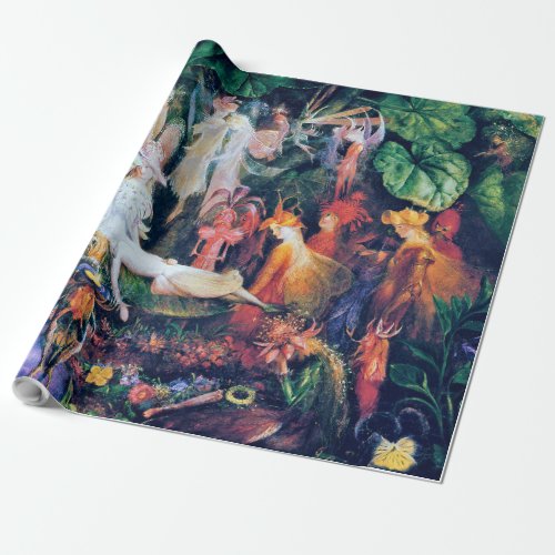 The Fairys Funeral John Anster Fitzgerald Wrapping Paper
