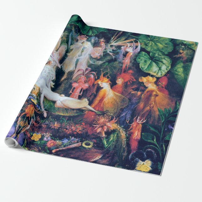 The Fairy's Funeral, John Anster Fitzgerald Wrapping Paper (Unrolled)