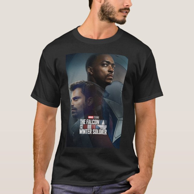 The Falcon and The Winter Soldier Shield Poster T-Shirt (Front)