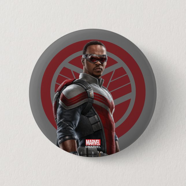 The Falcon Character Art Button (Front)