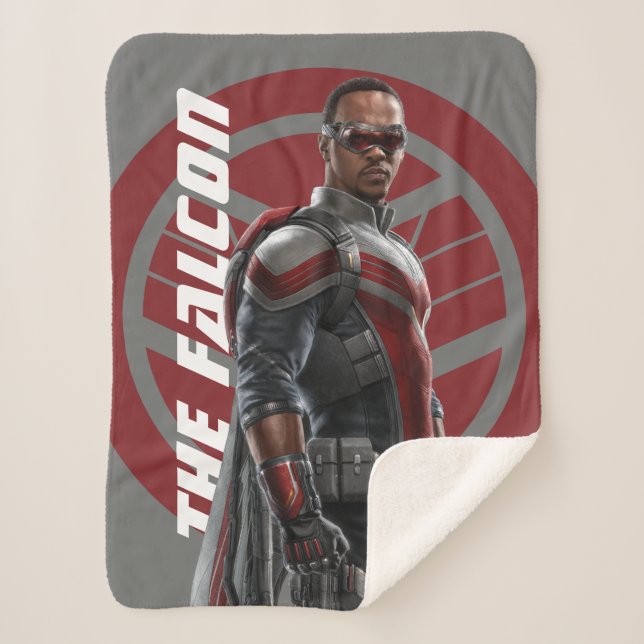 The Falcon Character Art Sherpa Blanket (Front)