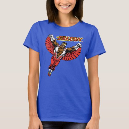 The Falcon Flying Character Art T_Shirt