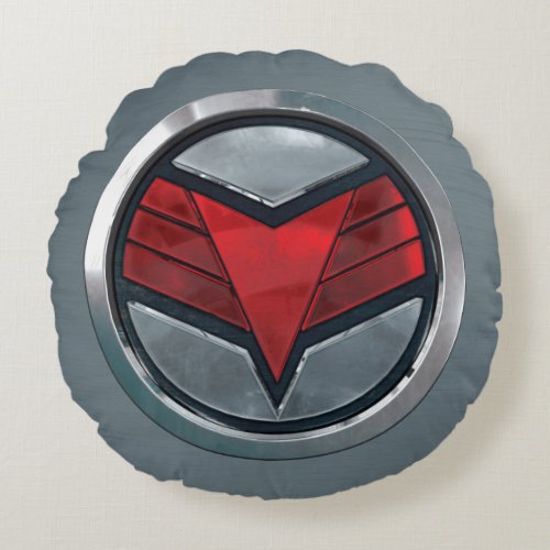The Falcon Icon Badge Round Pillow