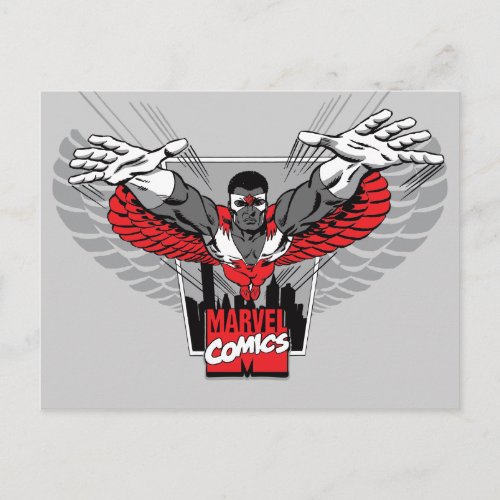 The Falcon Marvel Comics Badge Postcard