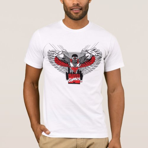 The Falcon Marvel Comics Badge T_Shirt