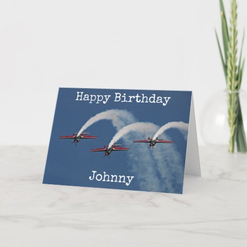 The Falcons Happy Birthday personalised Card