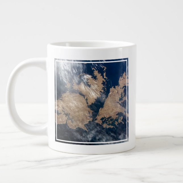 The Falkland Islands (Islas Malvinas). Giant Coffee Mug (Left)