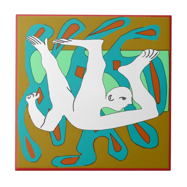 The Fall, Abstract, Dutch Look, Personalize Tile (Front)