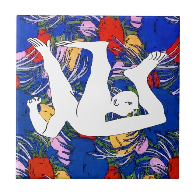 The Fall, Abstract, Dutch Look, Personalize Tile (Front)