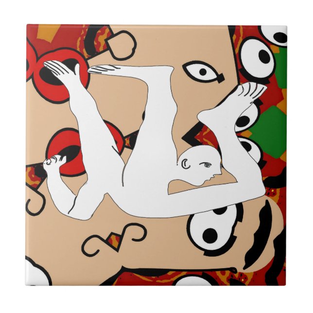 The Fall, Abstract, Dutch Look, Personalize Tile (Front)