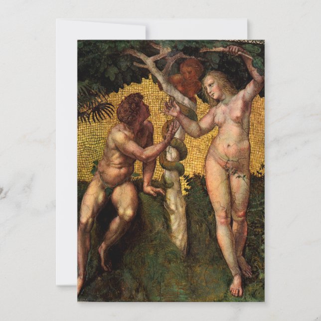 The Fall - Adam and Eve by Raphael Sanzio (Front)