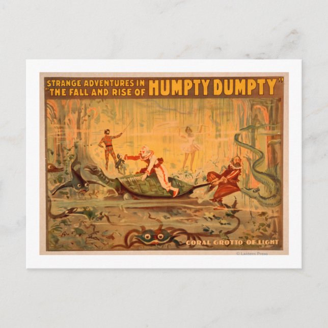 The fall and rise of Humpty Dumpty Theatre Postcard (Front)