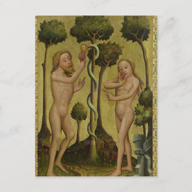 The Fall, detail from the Grabow Altarpiece Postcard (Front)