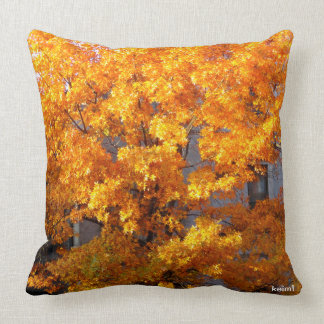 The Fall Harlem Tree Throw Pillow
