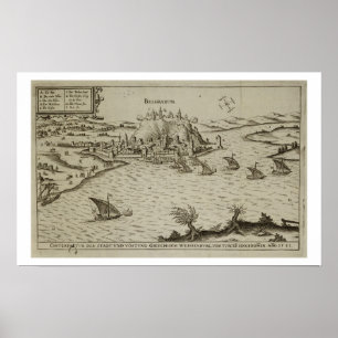 The Fall of Belgrade to the Turks in 1521, illustr Poster