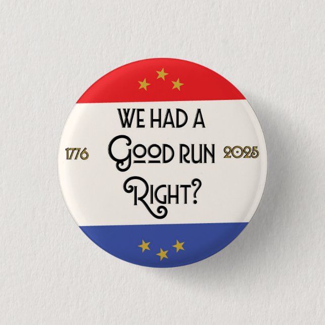 The Fall of Democracy Button (Front)