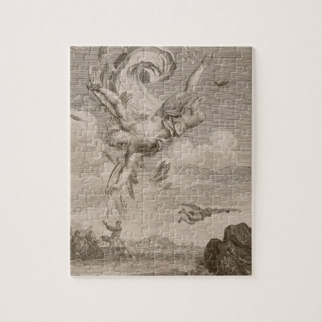 The Fall of Icarus, 1731 (engraving) Jigsaw Puzzle (Vertical)