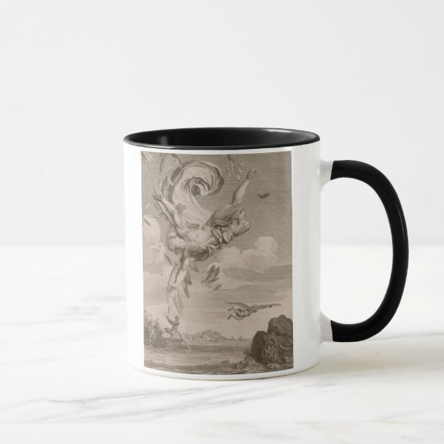 The Fall of Icarus, 1731 (engraving) Mug (Right)