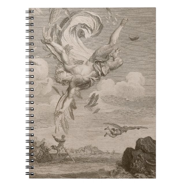 The Fall of Icarus, 1731 (engraving) Notebook (Front)