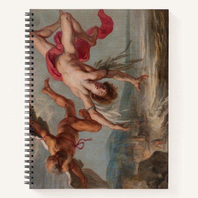 The Fall of Icarus (by Jacob Peter Gowy) Notebook (Front)