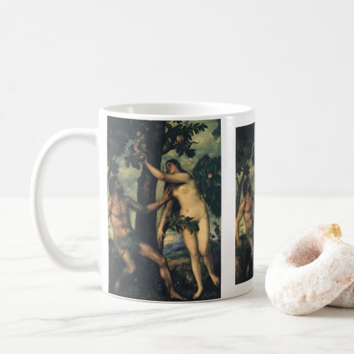 The Fall of Man Adam and Eve by Titian Coffee Mug