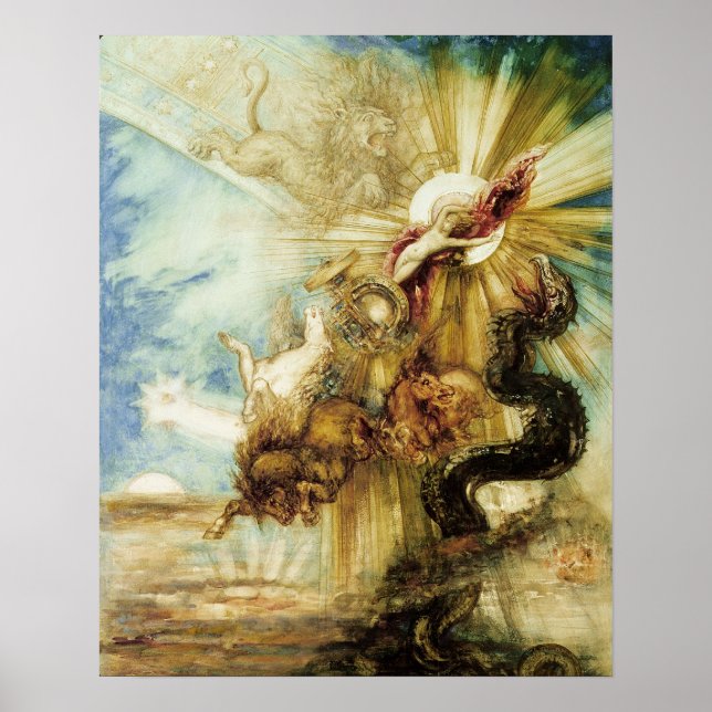 The Fall of Phaethon (w/c on paper) Poster (Front)
