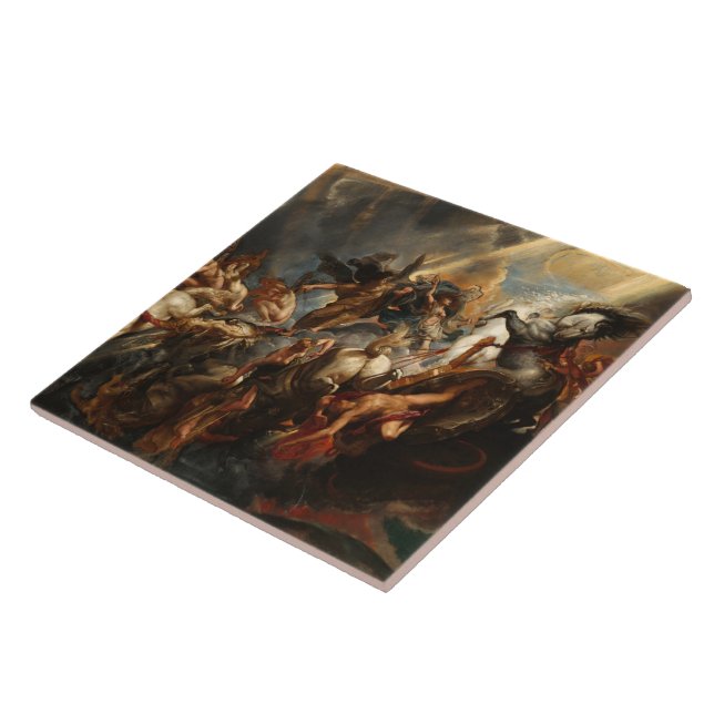 The Fall of Phaeton Ceramic Tile (Side)