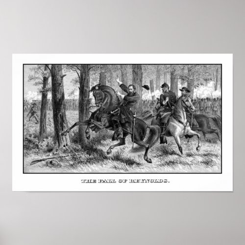 The Fall Of Reynolds __ Civil War Poster