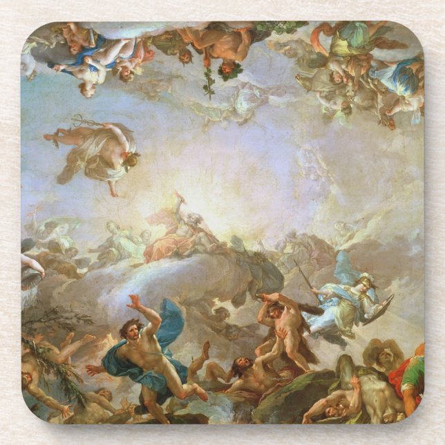 The Fall of the Giants besieging Olympus, 1764 (oi Beverage Coaster (Front)