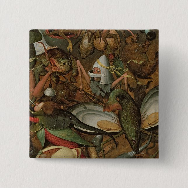 The Fall of the Rebel Angels, 1562 Pinback Button (Front)