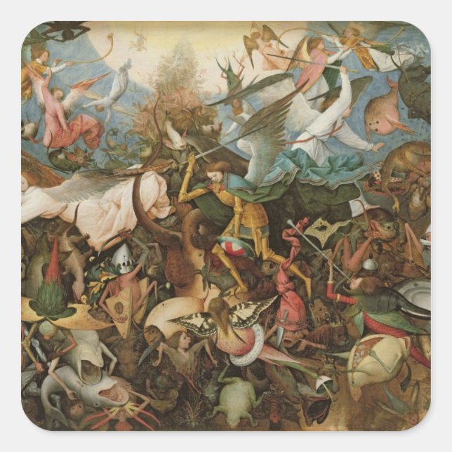 The Fall of the Rebel Angels, 1562 Square Sticker (Front)