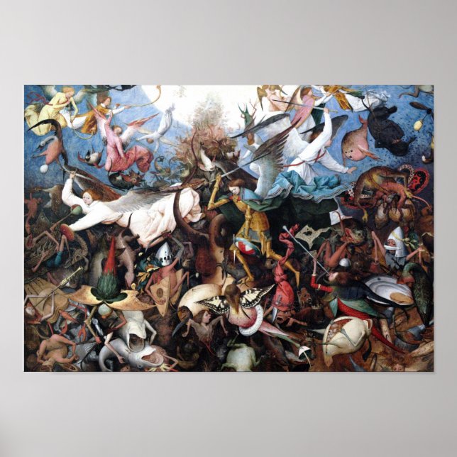 The Fall of the Rebel Angels by Pieter Bruegel Poster (Front)