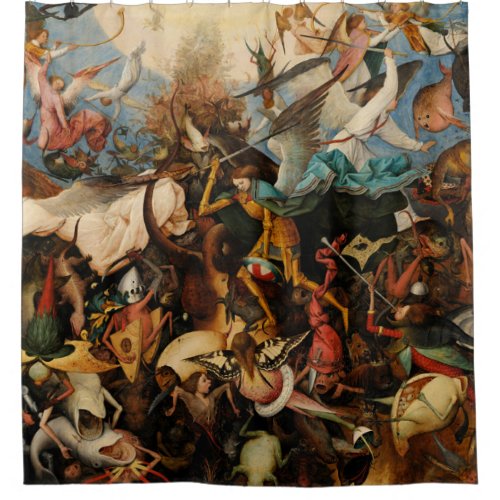 The Fall of the Rebel Angels by Pieter Bruegel Shower Curtain