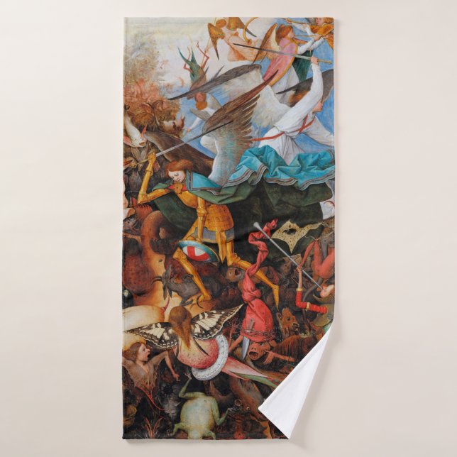 The Fall of the Rebel Angels, Pieter Bruegel Bath Towel (Bath Towel)