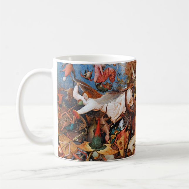 The Fall of the Rebel Angels, Pieter Bruegel Coffee Mug (Left)