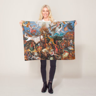 The Fall of the Rebel Angels, Pieter Bruegel Fleece Blanket