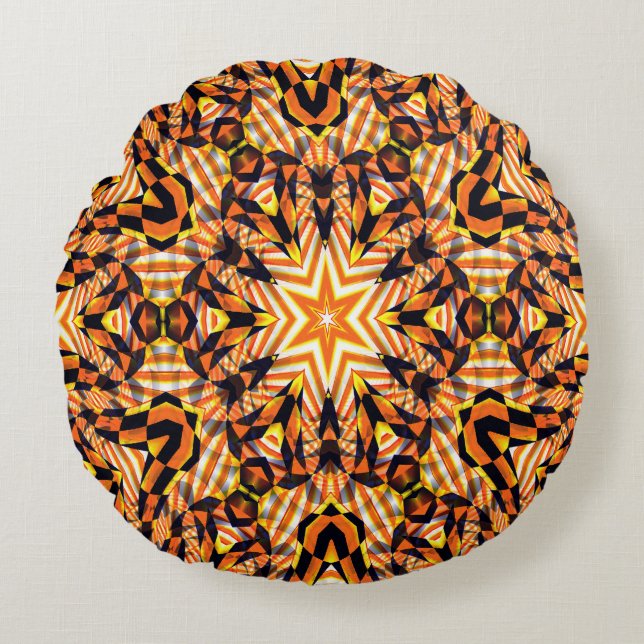 The Fall Star.....  Round Pillow (Front)