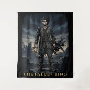 The Fallen King Gothic Dark Fantasy Design Tapestry