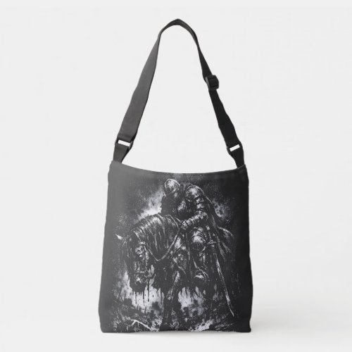 The Fallen Knight by BurnsInHell Crossbody Bag