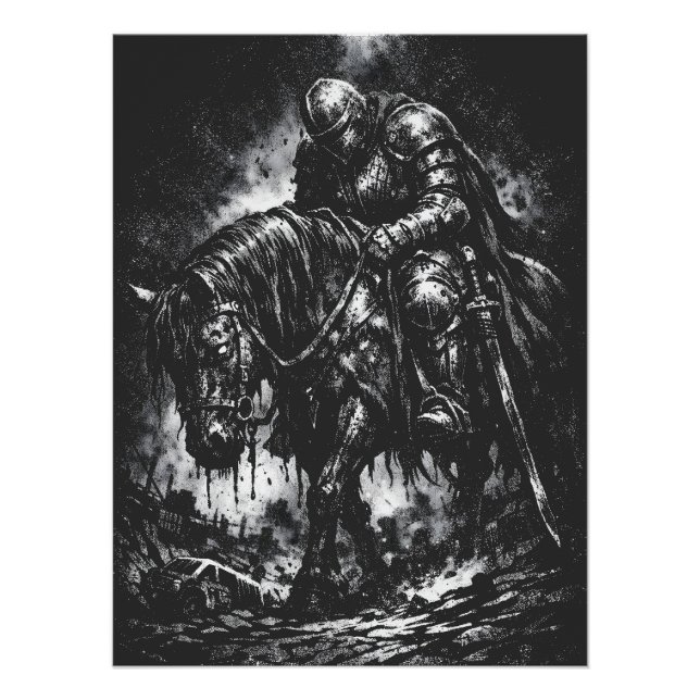 The Fallen Knight by BurnsInHell Poster (Front)