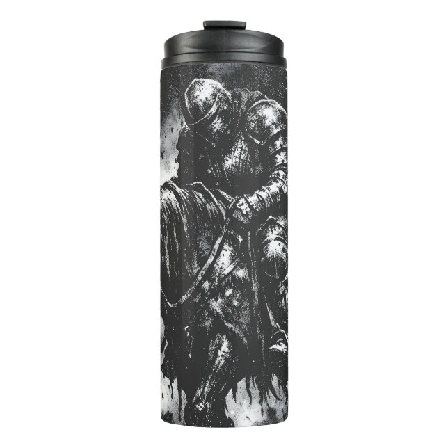 The Fallen Knight by BurnsInHell Thermal Tumbler (Front)