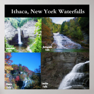 THE FALLS OF ITHACA NEW YORK  poster