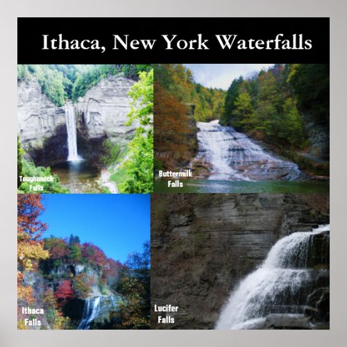 THE FALLS OF ITHACA NEW YORK  poster