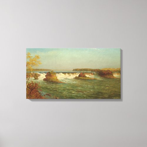 The Falls of Saint Anthony c1887 oil on canvas Canvas Print
