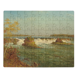 The Falls of Saint Anthony, c.1887 (oil on canvas) Jigsaw Puzzle