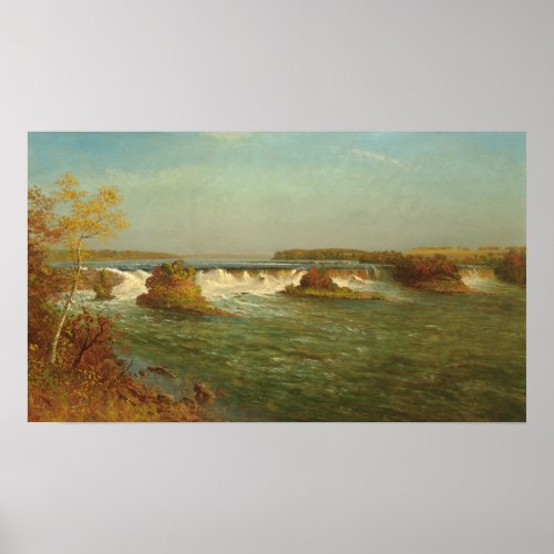 The Falls of Saint Anthony c1887 oil on canvas Poster