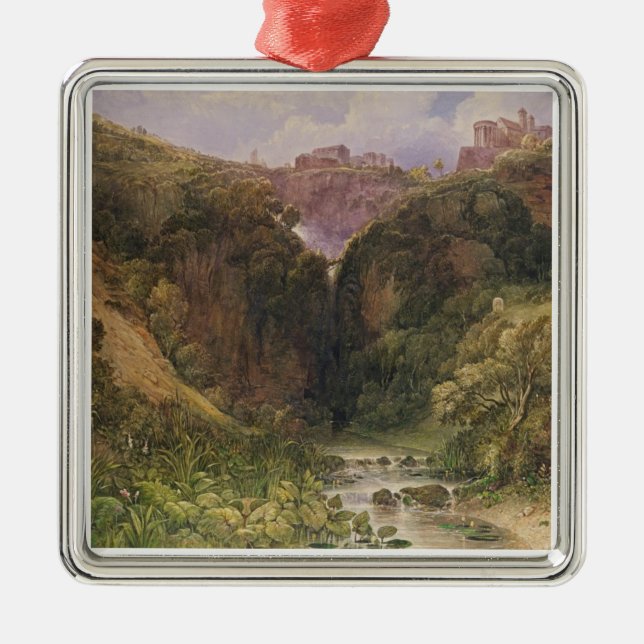 The Falls of Tivoli Metal Ornament (Front)
